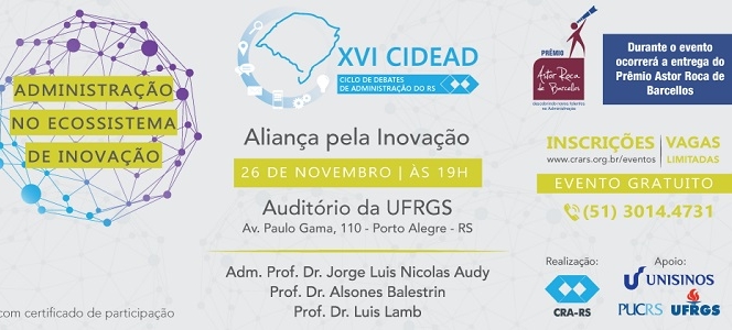 XVI CIDEAD chega a Porto Alegre no dia 26 de novembro